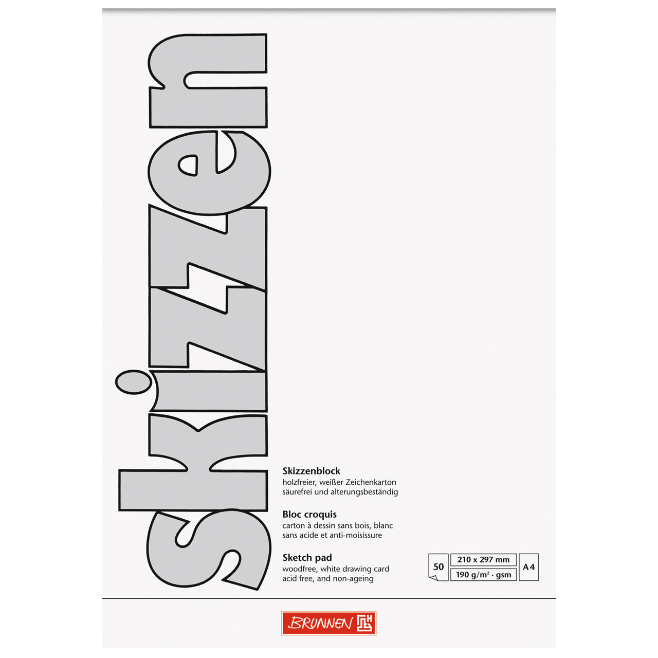 Brunnen-Skizzenblock-A5-blanko-50-Blatt-190g-papier-Block-1047455-kaufen-lafueliki