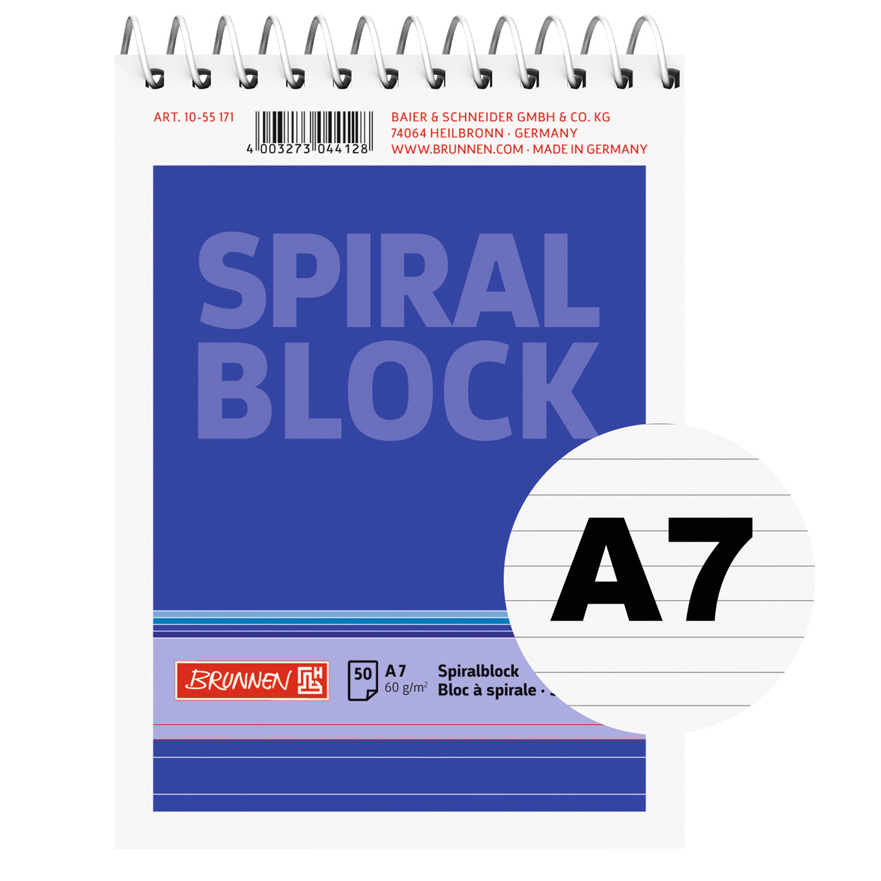 Brunnen-Spiralnotizblock-A7-liniert-1055171-lineatur-21-Spirale-oben-kaufen-lafueliki