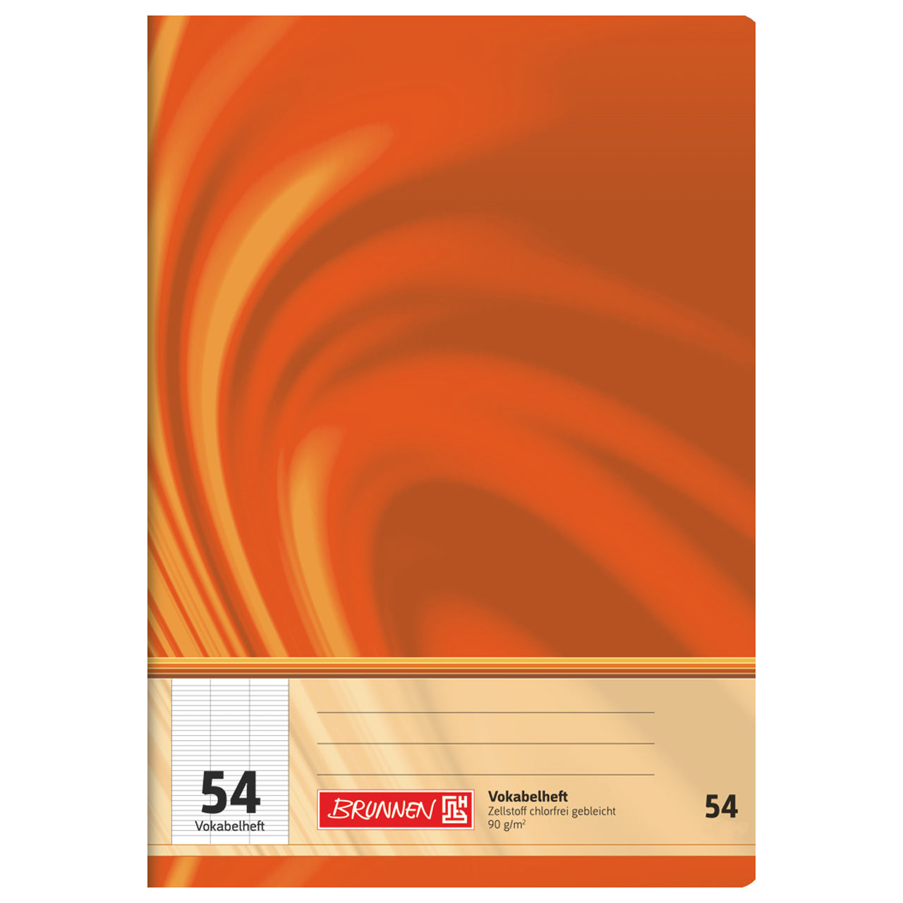 Brunnen-Vokabelheft-A4-54-3-spalten-orange-kaufen-lafueliki