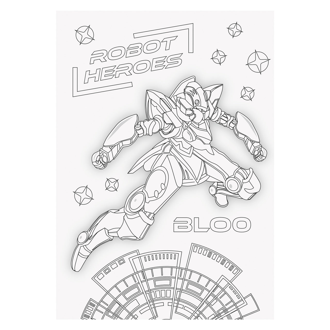 Brunnen-Zeichenblock-A3-Robot-Heros-beidseitig-befestigt-Grosser-Block-1047913421-innen-motiv-lafueliki