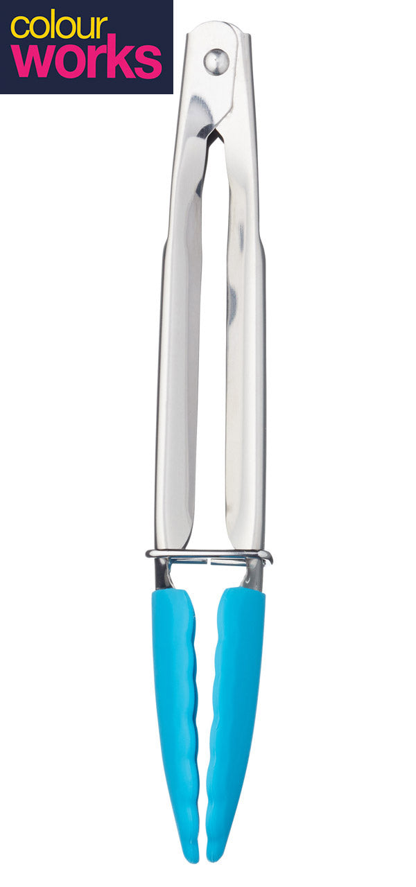 Colourworks-Kuechenzange-Mini-hellblau