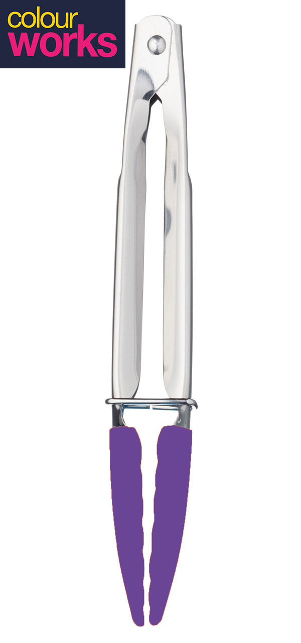 Colourworks-Kuechenzange-Mini-lila