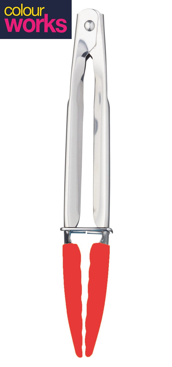 Colourworks-Kuechenzange-Mini-rot