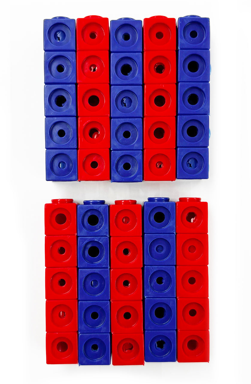 DICK-System-Steckwuerfel-25-rot-25-blau-50-Stueck-4260532044392-lose-Grundschule-lafueliki