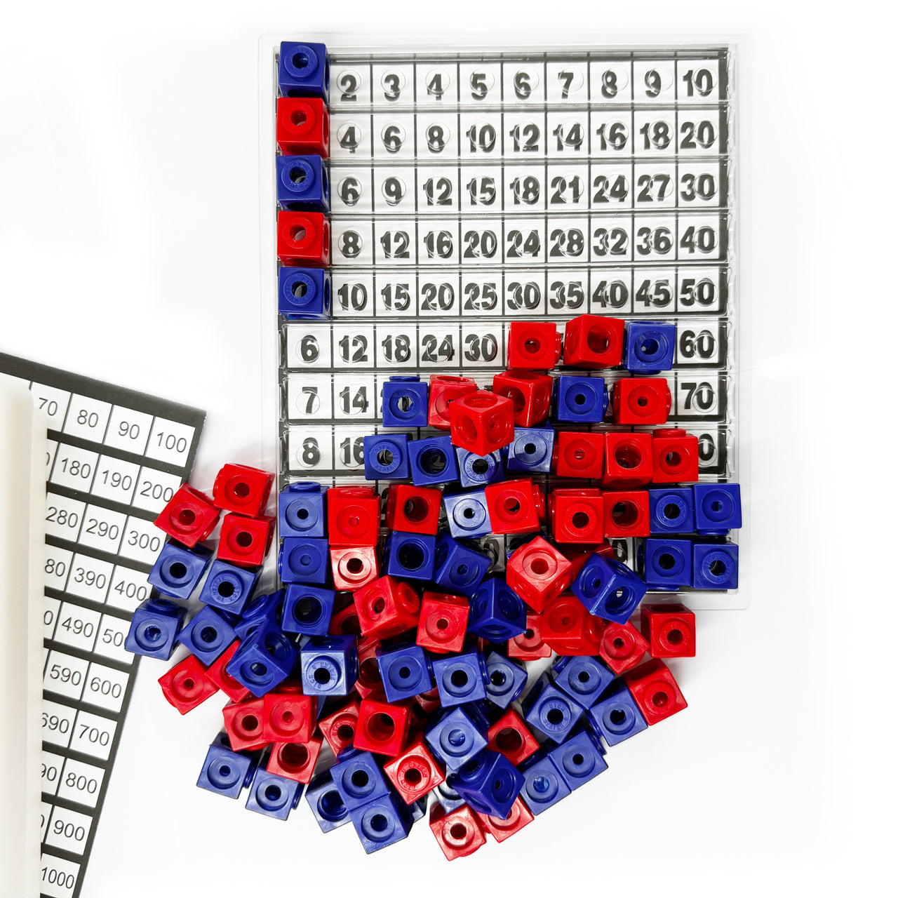 DICK-System-Steckwuerfel-Multibox-rot-blau-100-Stueck-Mathebox-Grundschule-4260532044408-anwendung-lafueliki