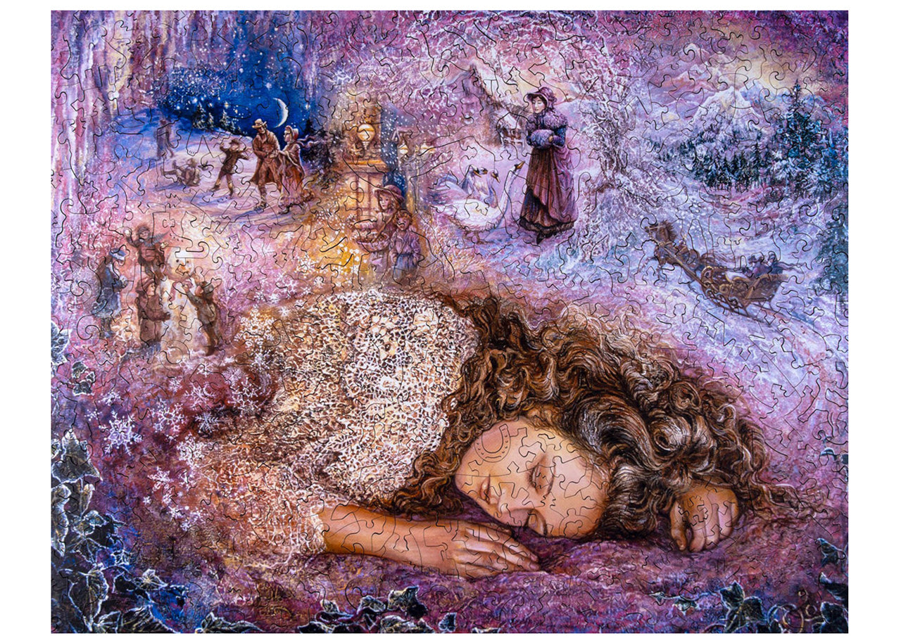 DaVICI-Holzpuzzle-Wintertrauume-69156-Puzzle-fertig-lafueliki