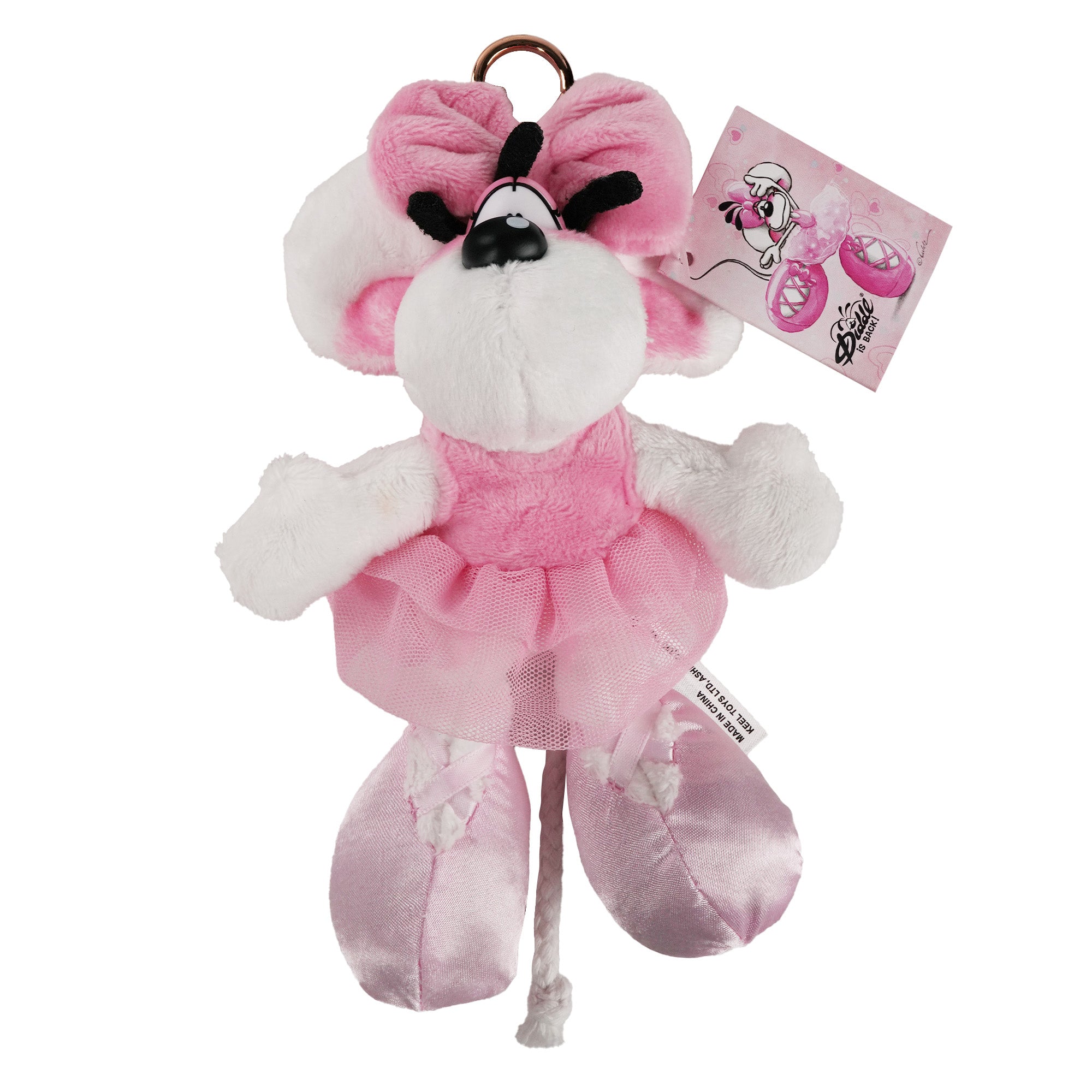 Diddl Schlüsselanhänger · 15 cm · Diddlina · Ballerina-Kleid
