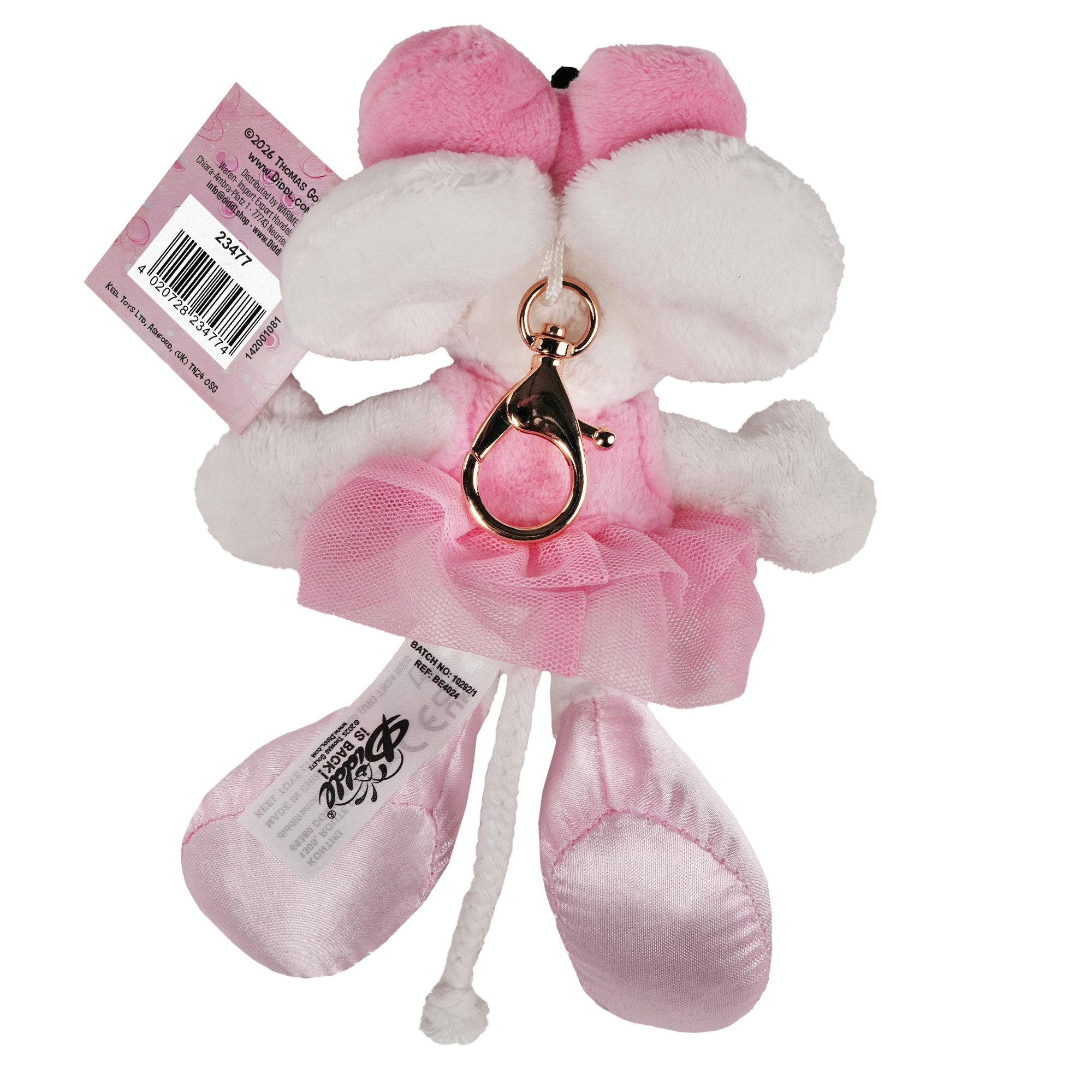 Diddl Schlüsselanhänger · 15 cm · Diddlina · Ballerina-Kleid