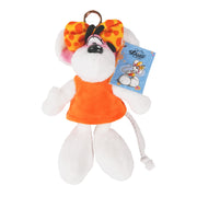 Diddl Schlüsselanhänger · 15 cm · Diddlina · Kleid Orange