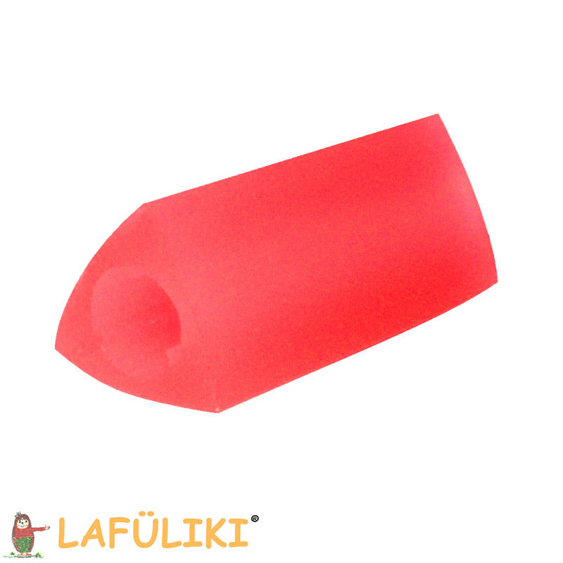 Dreikant-Schreibhilfe-klein-hellrot-Stifthalter-lafueliki