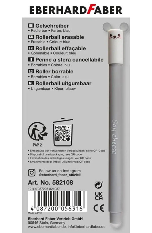 Eberhard-Faber-Animal-Erase-it-Maus-Gelschreiber-inky-Radierbar-504453108-ovp-2-lafueliki