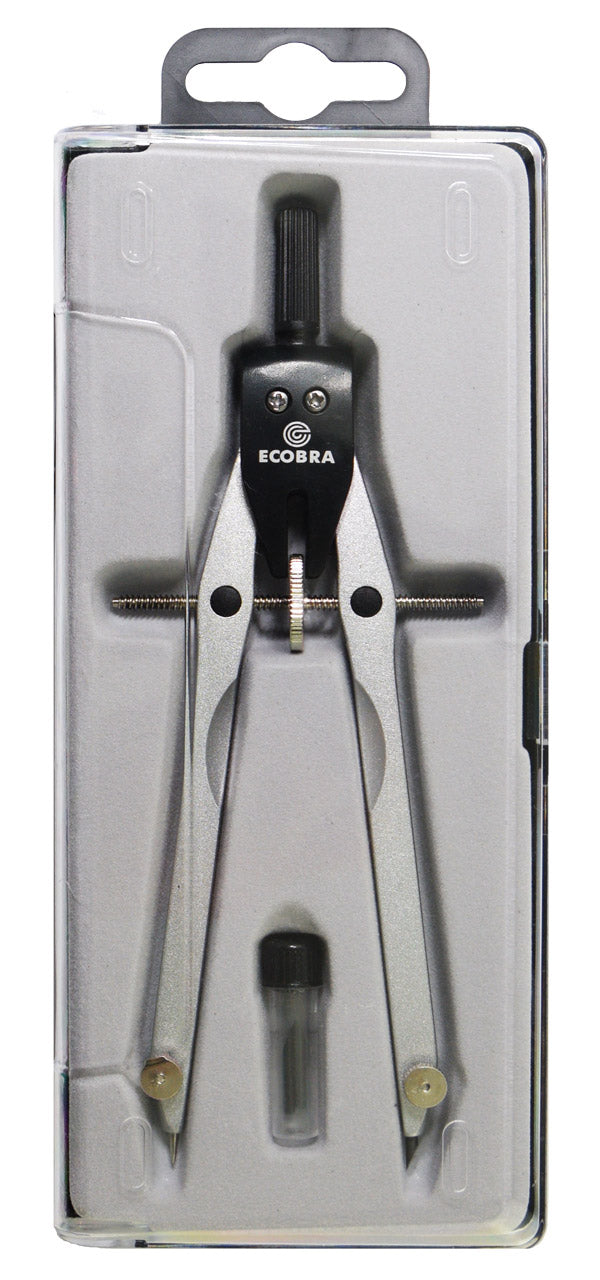 Ecobra-Geometrie-Zirkel-Duo-Tec-silber-Schul-Zirkel-375403-ovp-lafueliki