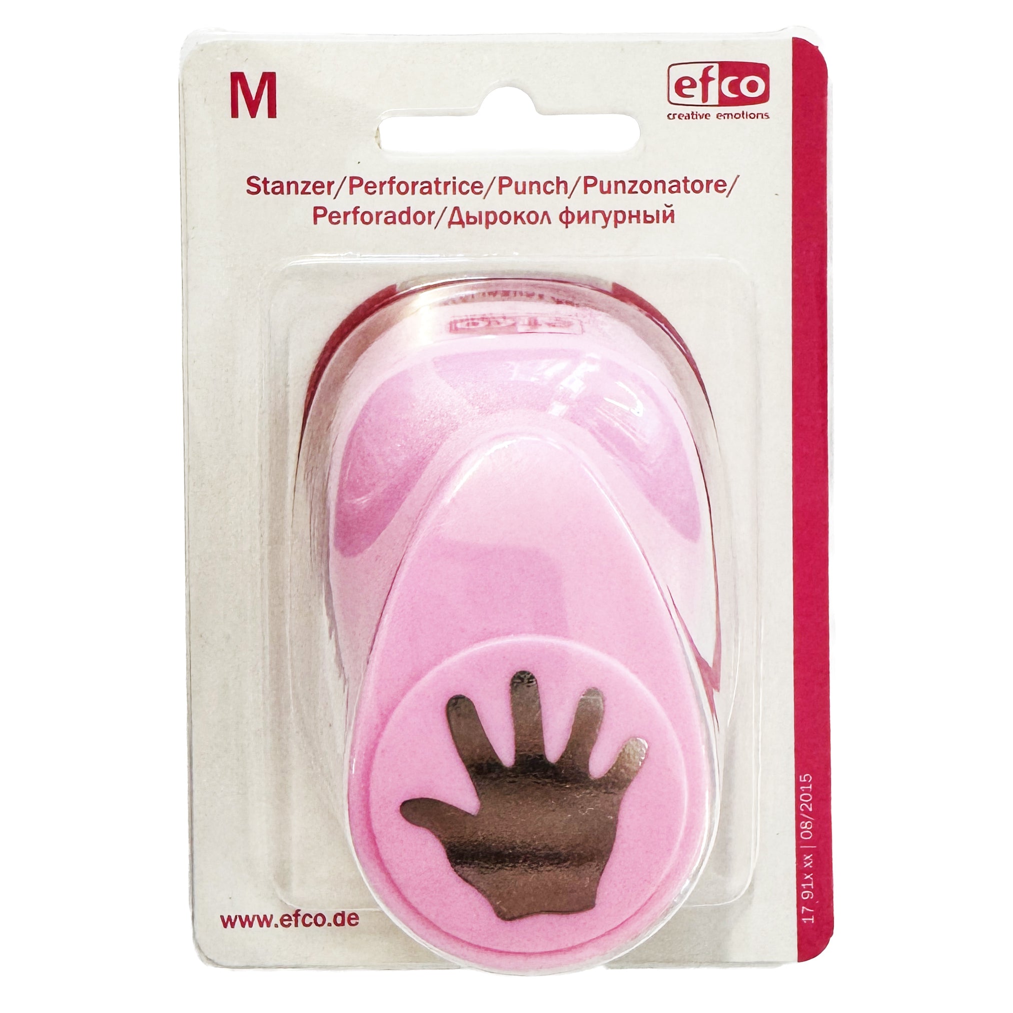 Efco Motivstanzer M · Hand/Handabdruck · 2,4 cm · Hebelmechanik