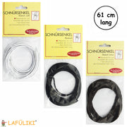 Elastischen-Schnuersenkel-Schuhe-Slippern-lang-61-cm-3-Paar-weiss-schwarz-braun-lafueliki