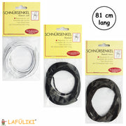 Elastischen-Schnuersenkel-Schuhe-Slippern-lang-81-cm-3-Paar-weiss-schwarz-braun-lafueliki