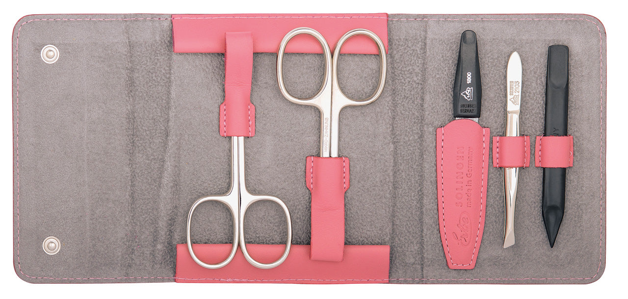 Erbe-Manikuere-Etui-Druckknopf-5-tlg-Linkshaender-Serie-Colour-9676-pink-offen-lafueliki