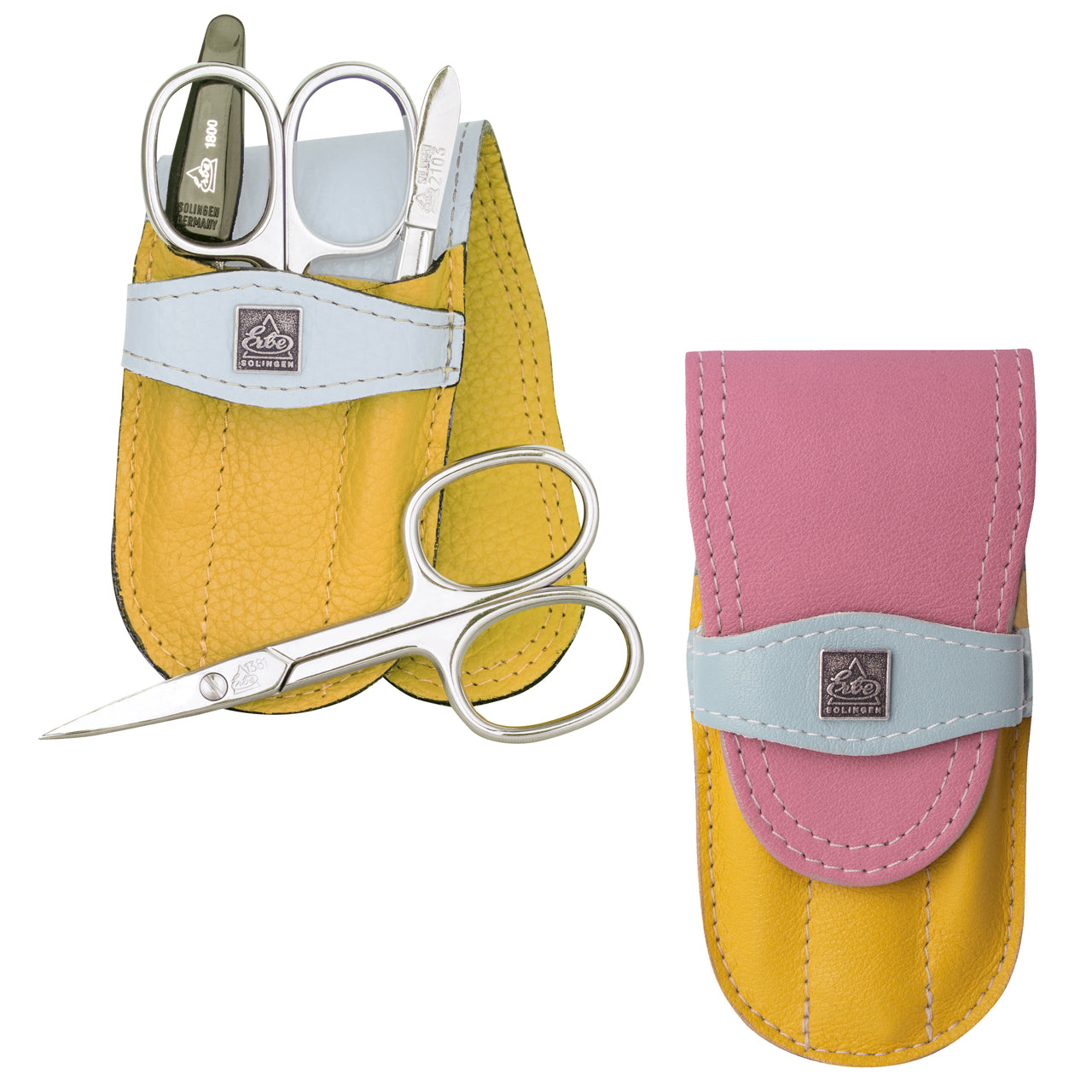 Erbe-Manikuere-Set-4-tlg-Linkshaender-Rainbow-gelb-hellblau-pink-9749