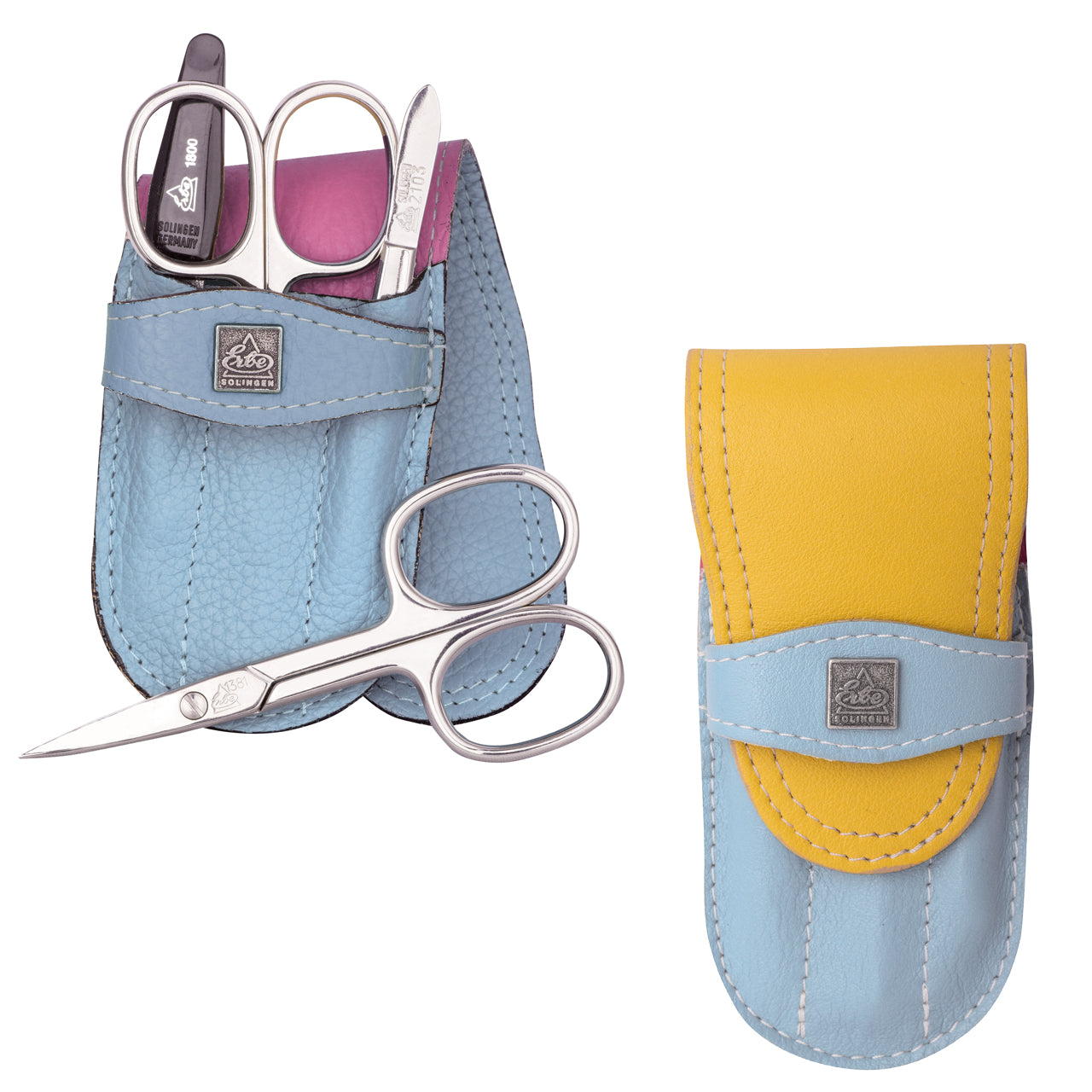 Erbe-Manikuere-Set-4-tlg-Linkshaender-Rainbow-hellblau-gelb-9749L-lafueliki