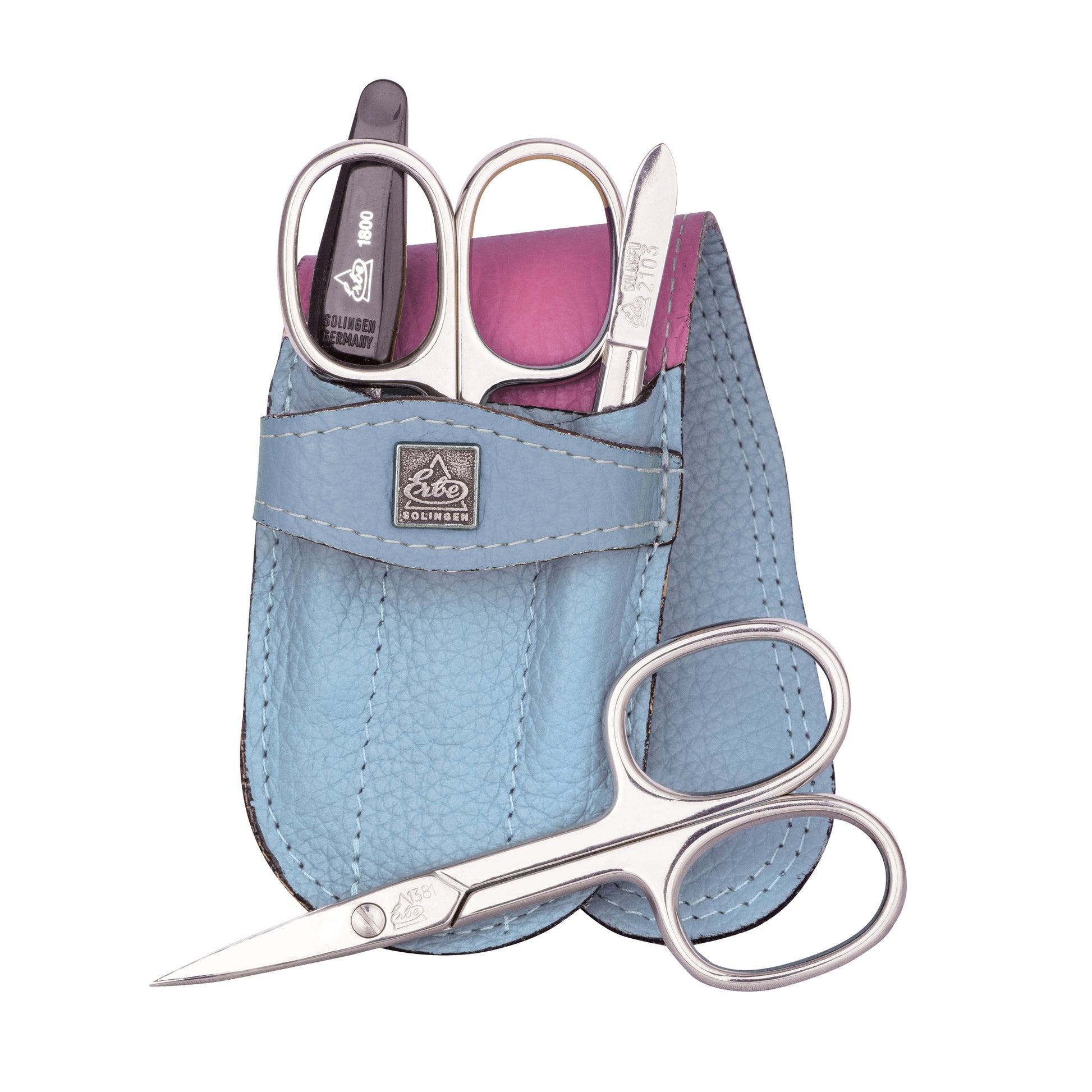 Erbe-Manikuere-Set-4-tlg-Linkshaender-Rainbow-hellblau-gelb-offen-L9749-lafueliki