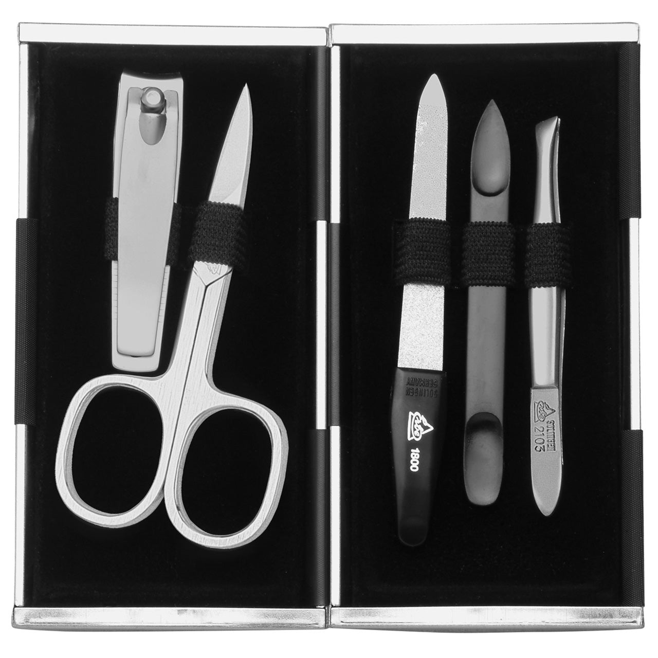 Erbe-Solingen-Manikuere-Etui-Magic-Box-5tlg-Rechtshaender-offen-2645-lafueliki