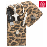 ERBE Maniküre Set LEO · Taschenetui aus Rindleder · 3-teilig · Linkshänder