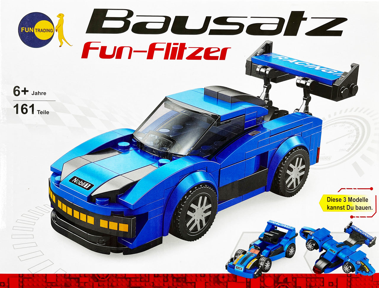 FUN-TRADING-Klemmbaustein-Bausatz-Fun-Flitzer-Auto-Fahrzeug-blau-4260612166501-lafueliki
