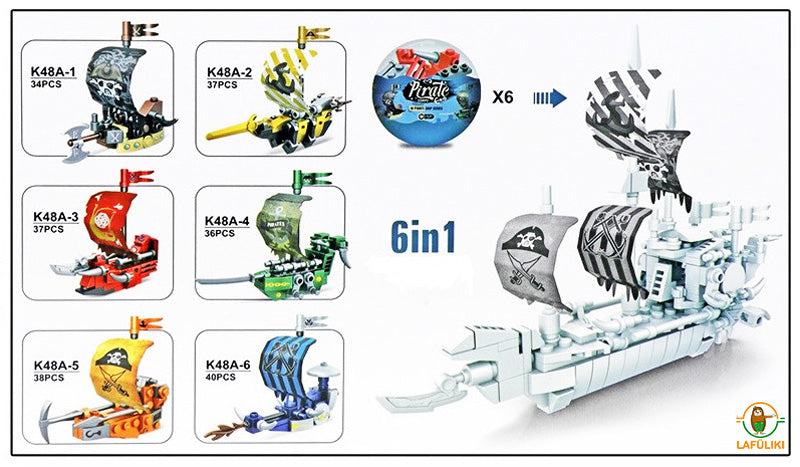 FUN-TRADING-Klemmbaustein-Bausatz-mini-Piraten-Boot-Schiff-4260612166358-lafueliki