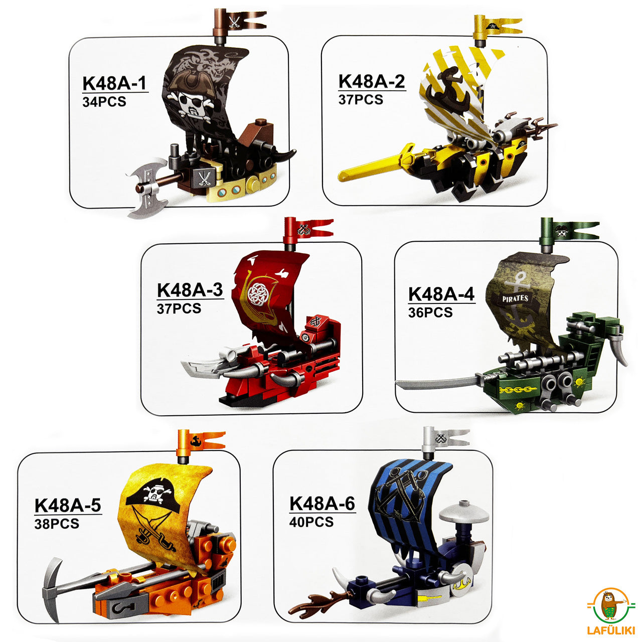 FUN-TRADING-Klemmbaustein-Bausatz-mini-Piraten-Boot-Schiff-4260612166358-online-kaufen-lafueliki