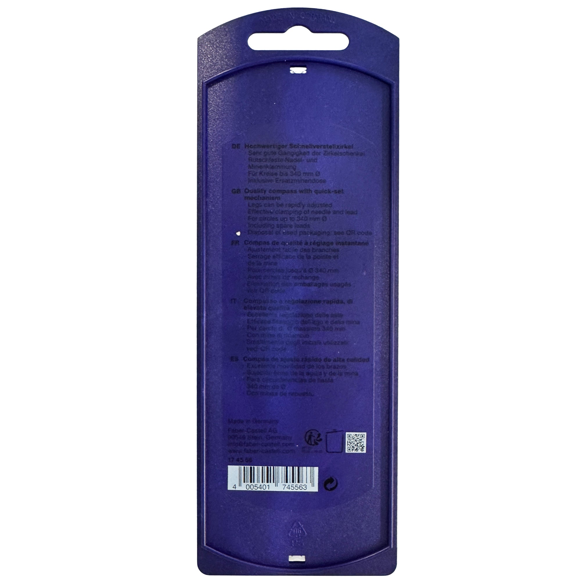 Faber-Castell Schnellverstellzirkel Stream · Flow Edition · Farbverlauf