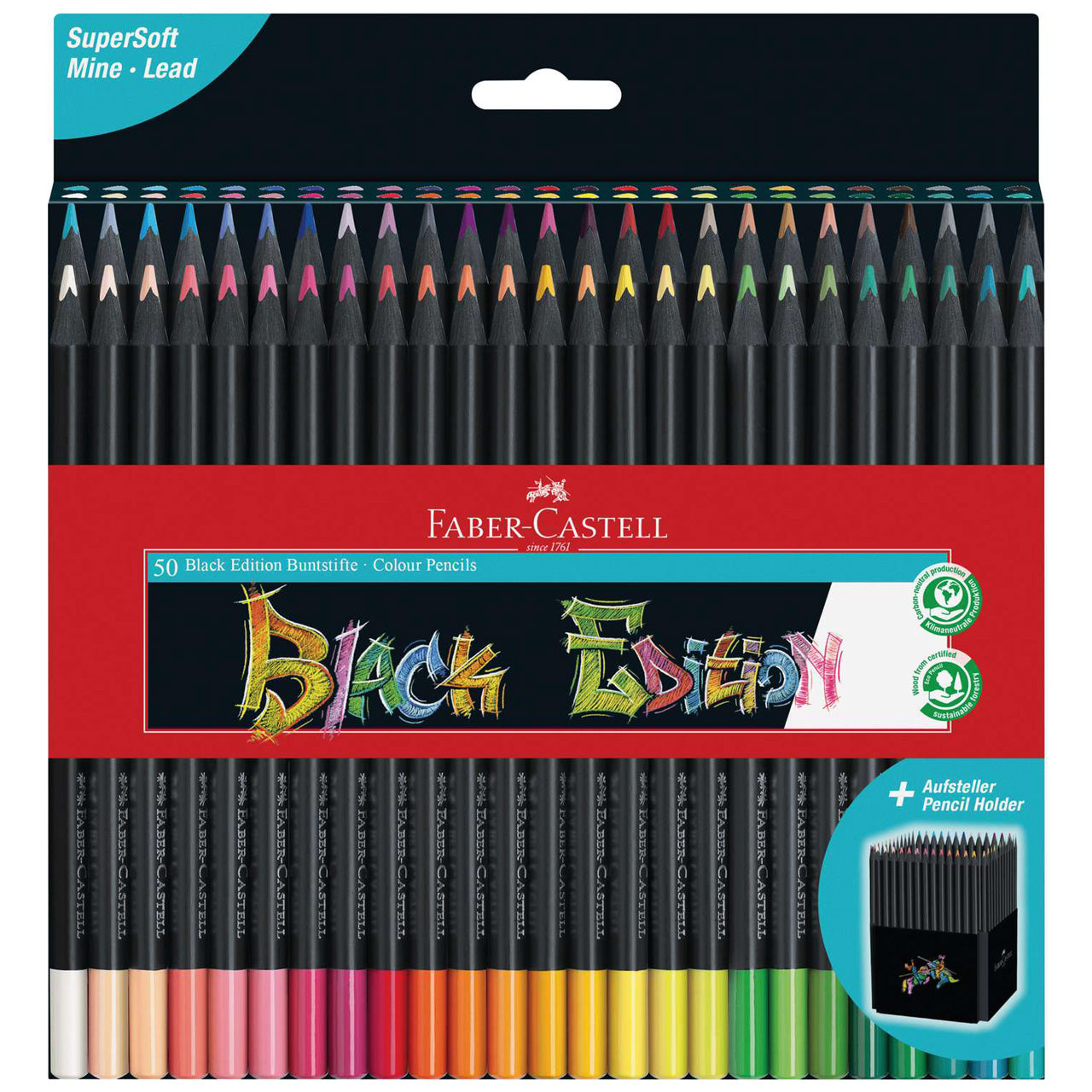 Faber-Castell-Black-Edition-Buntstifte-100er-Set-Kartonetui-Aufsteller-116411-lafueliki