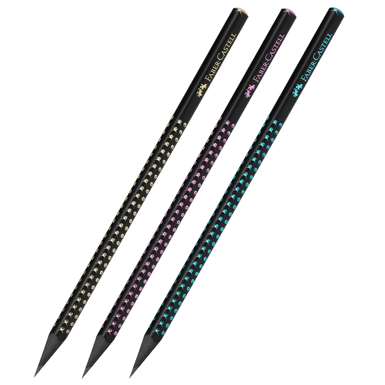 Faber-Castell Bleistift · Sparkle Midnight · B · dünn · Dreikant