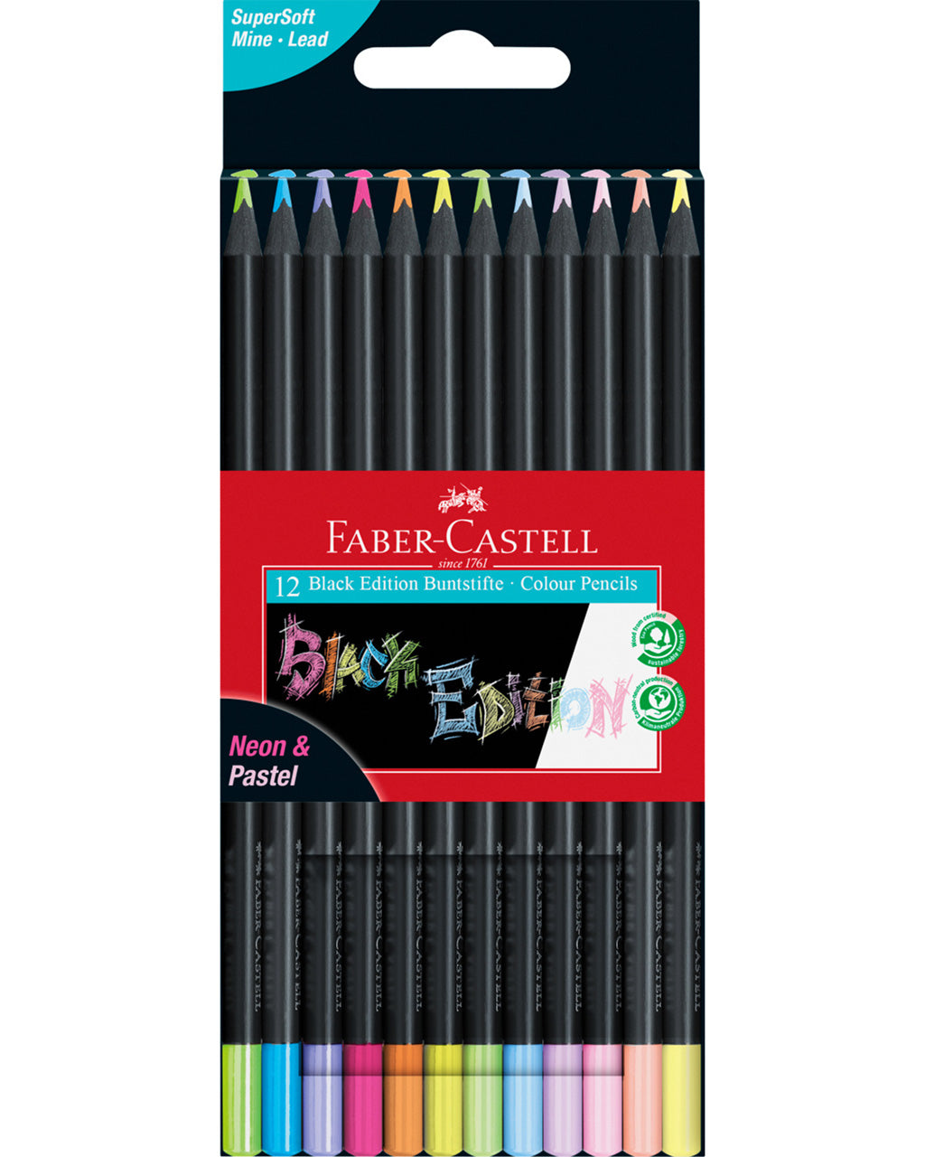 Faber-Castell-Buntstifte-Black-Edition-12er-pastel-neon-Farbstifte-116410-ovp-lafueliki