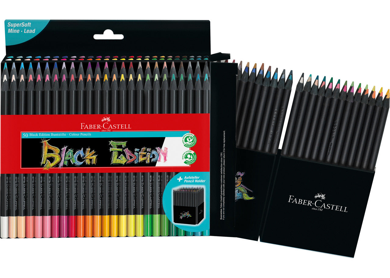 Faber-Castell-Buntstifte-Black-Edition-50er-Farbstifte-116450-ovp-lafueliki