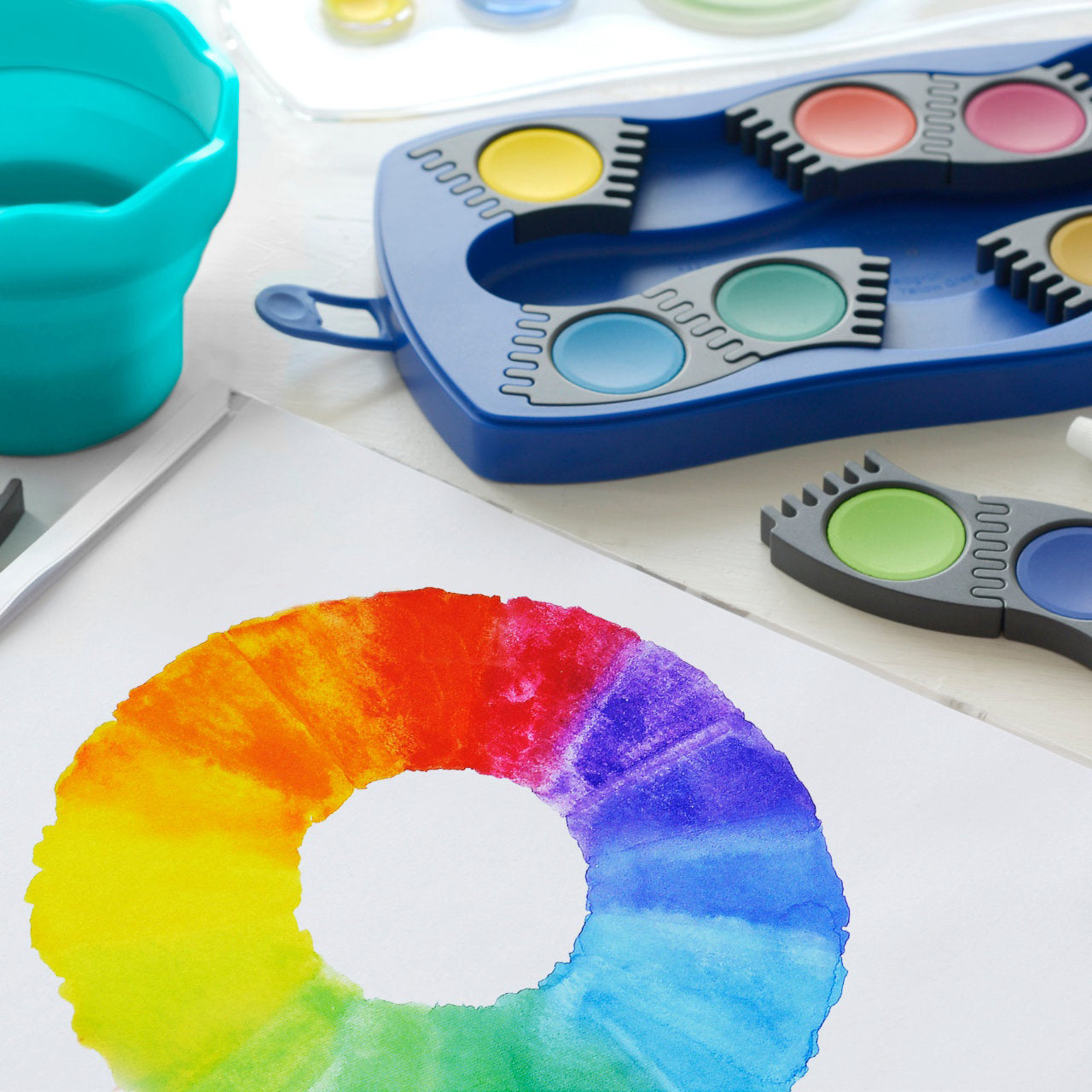 Faber-Castell-Deckfarbkasten-malkasten-Connector-12-Farben-anwendung-lafueliki