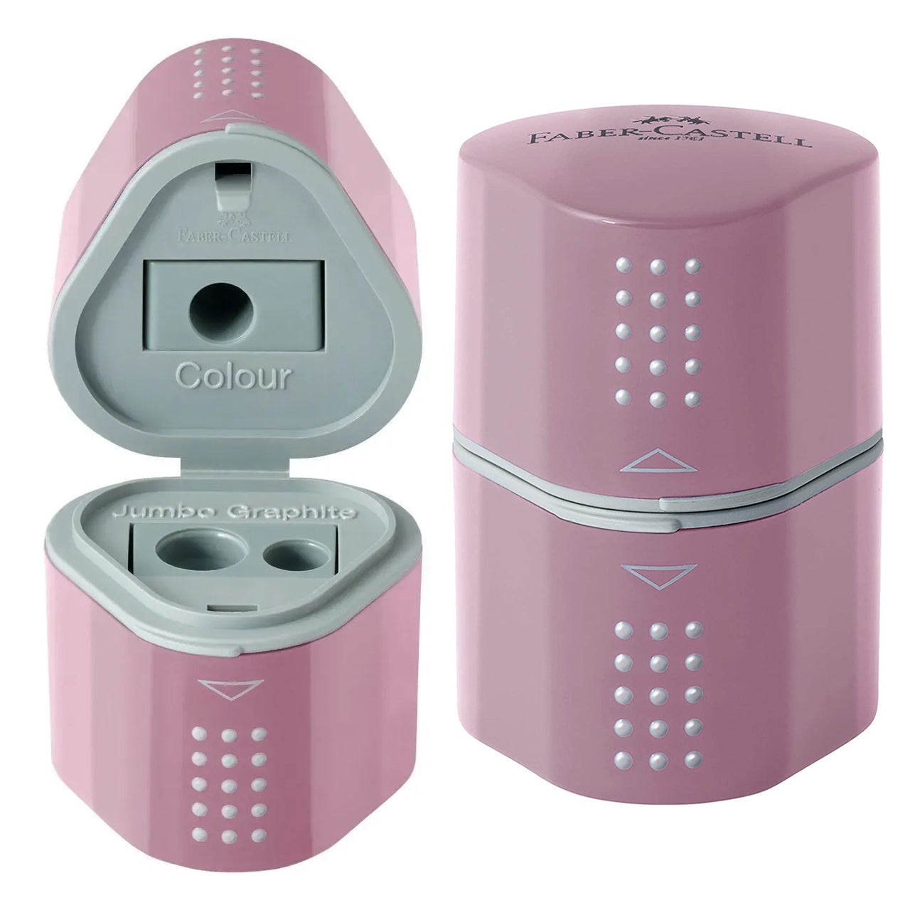 Faber-Castell-Grip-Dreifachspitzdose-rose-kaufen-lafueliki