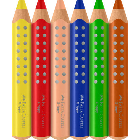 Faber-Castell-Grippy-6er-Set-mit-Noppen-LAFUELIKI-Shop