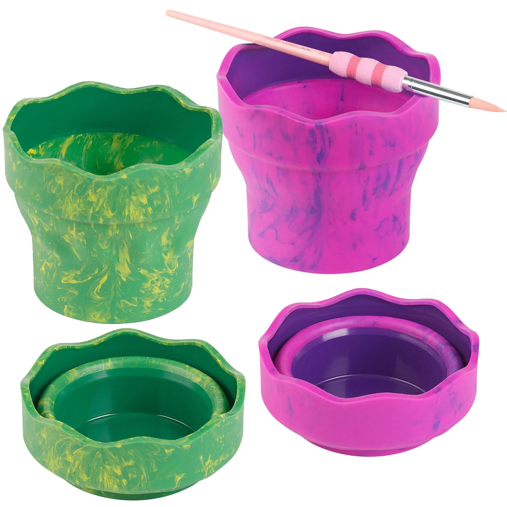 Faber-Castell Wasserbecher CLIC & GO · faltbar · für Schule & Freizeit