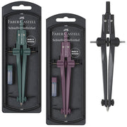 Faber-Castell-Schnellverstellzirkel-Stream-Edition-berry-Mistletoe-blackstone-Schul-Zirkel-lafueliki