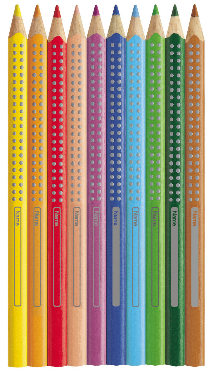 Faber-Jumbo-Grip-Farbstift-Noppen-12er-Farben