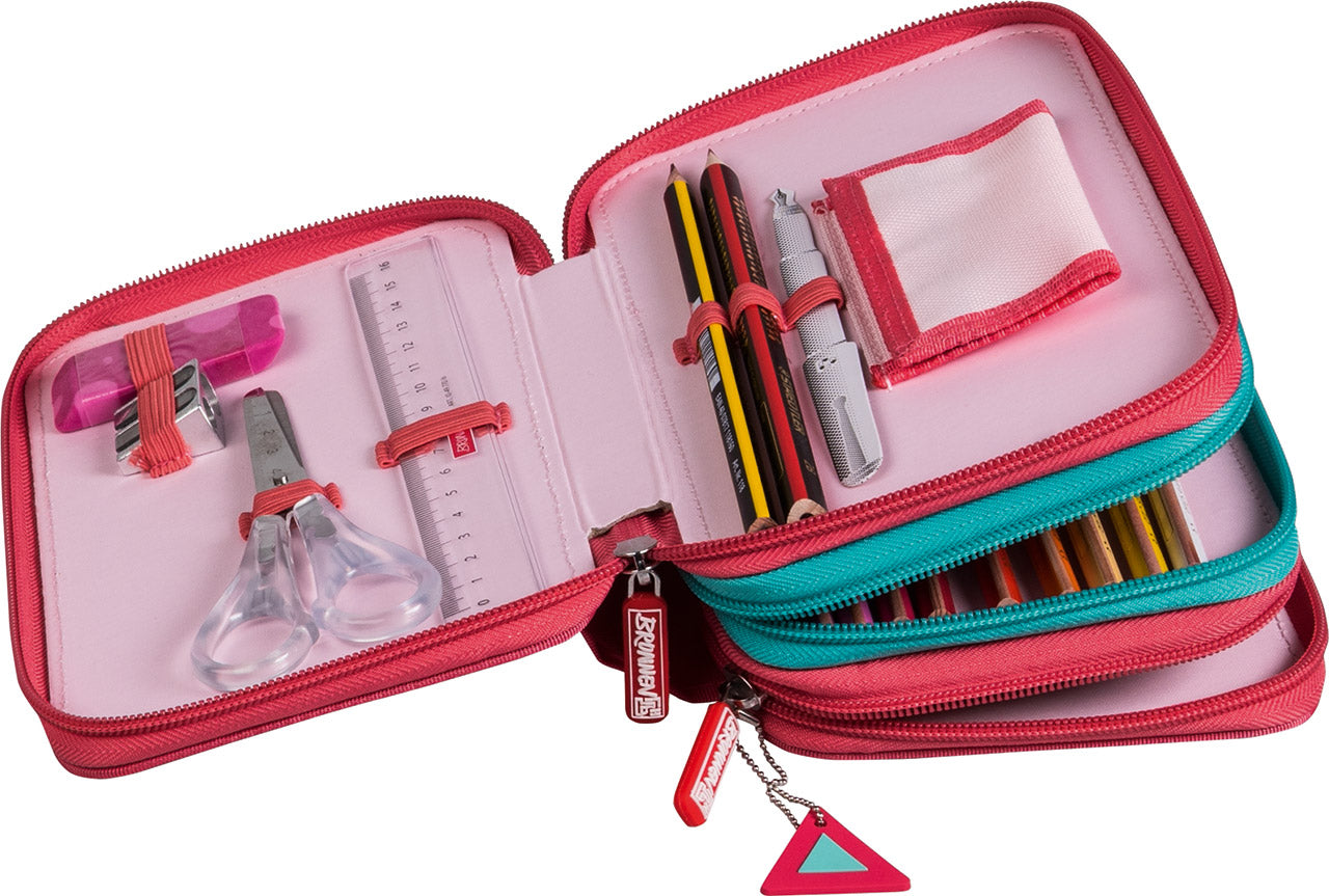 Federmappe-3-fach-pink-maedchen-Muster-kaufen