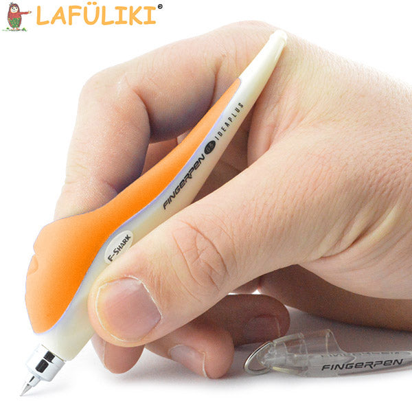 Fingerpen-fingerstift-orange-schreiben-lafueliki