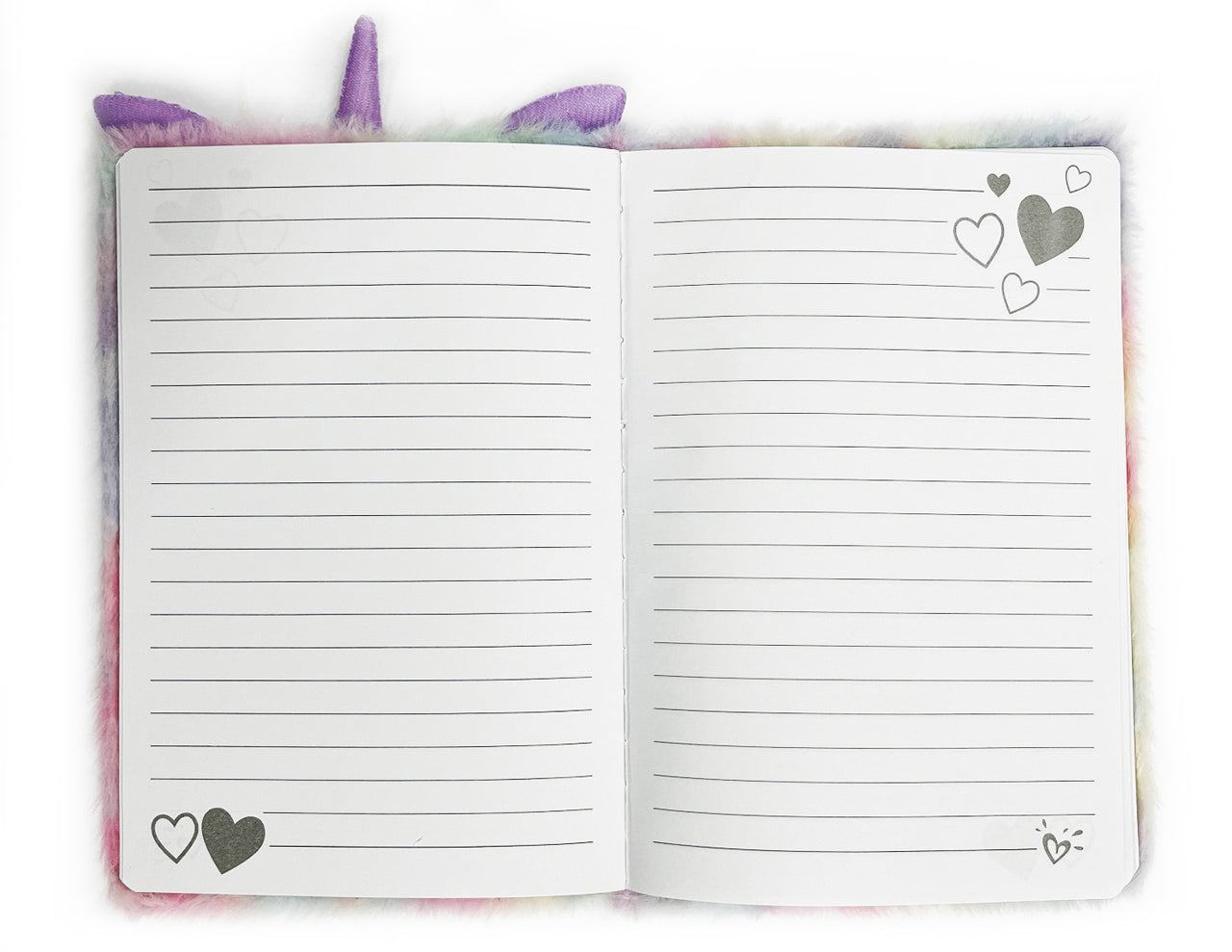 Flauschiges-Notizbuch-A5-Einhorn-schlafen-31338-liniert-lafueliki