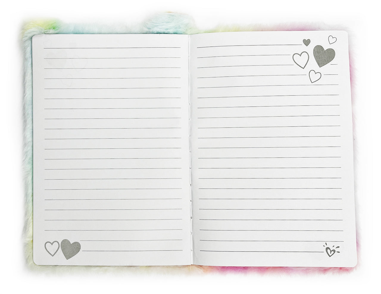 Flauschiges-Notizbuch-A5-Lama-hellblau-weiss-31373-glitzer-liniert-lineatur-kaufen-lafueliki