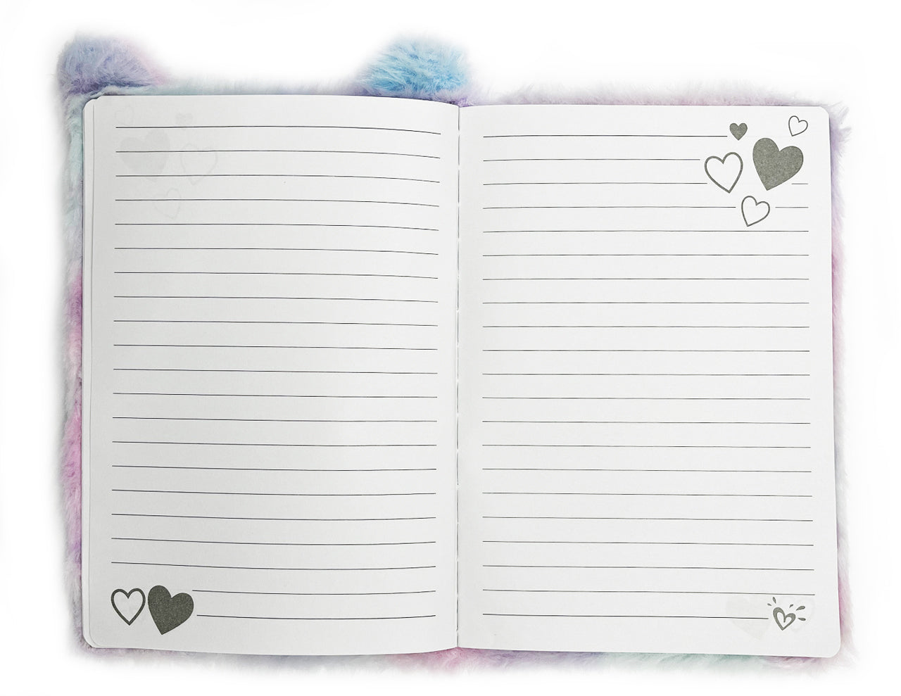 Flauschiges-Notizbuch-A5-Lama-lila-hellblau-31374-lineatur-liniert-kaufen-lafueliki