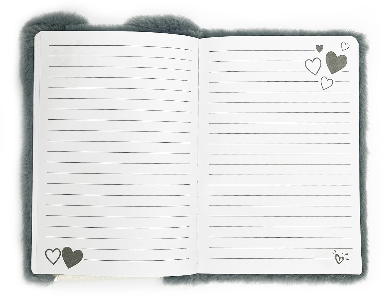 Flauschiges-Notizbuch-A5-koala-grau-31348-Lineatur-liniert-kaufen-lafueliki