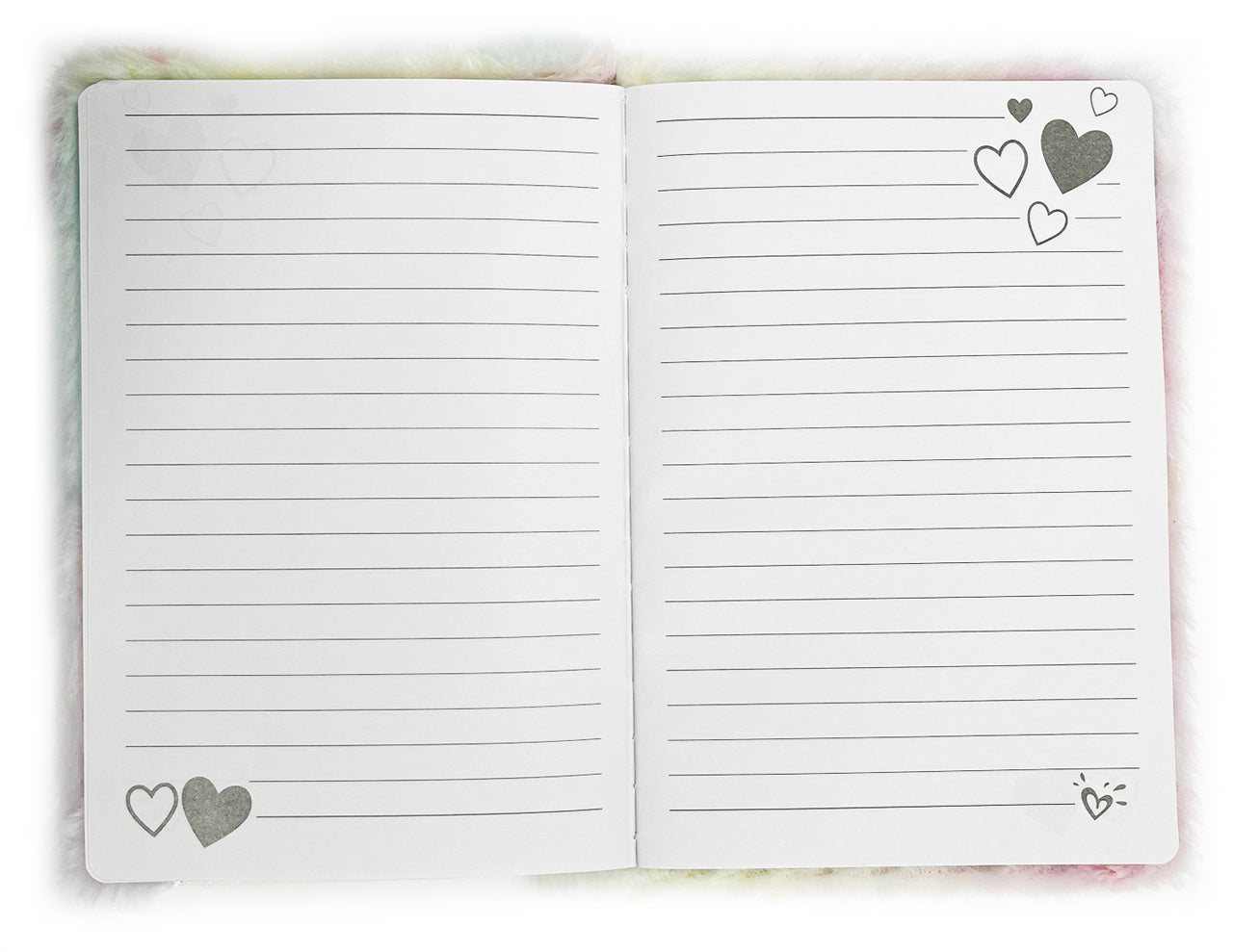 Flauschiges-Notizbuch-A5-regenbogen-Bear-31342-liniert-lafueliki