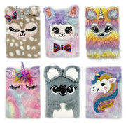 Flauschiges-Notizbuch-pluesch-tagebuch-A5-glitzer-Fellimitat-mit-Applikationen-online-kaufen-lafueliki