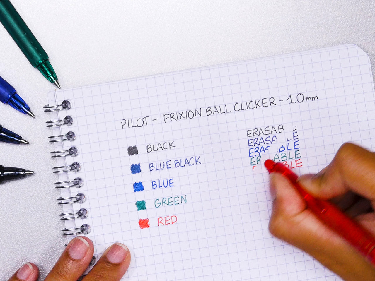 FriXion-Clicker-Radierbarer-Tintenroller-PILOT-beispiel-bild
