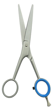 Friseurschere-Linkshaender-16cm-Premium-Mikroverzahnung-Fingerstuetze-Fingerhake-Hararschere-lafueliki