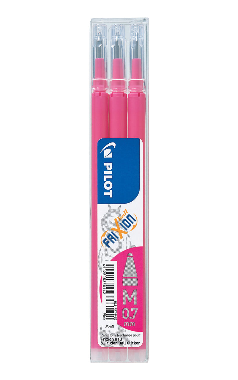 Frixion-Ball-Tintenroller-Ersatzmine-3er-Set-pink-4902505358142-lafueliki